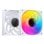 Ventilateur Jonsbo SL-120WR 12 cm, 600 RPM, 1500 RPM, RGB Multi, Blanc