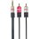 Cable Jack 3.5 mm macho a 2 RCA macho 2 metros DCU TECNOLOGIC 30701230 conexión de audio estéreo