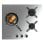 Placa de Gas 3 Fuegos 6,2kW Acero Inoxidable con Parrillas Hierro Fundido y Quemador WOK Triple Corona