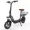 scooter elétrico iScooter i12 500W 36V, autonomia de 35km, suspensão dupla, pneus de 12", assento ajustável