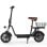 scooter elétrico iScooter i12 500W 36V, autonomia de 35km, suspensão dupla, pneus de 12", assento ajustável