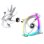 Ventilateur Montech RX140 PWM 14 cm Blanc avec LED RGB