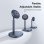 Baseus Orbit 2 Pro Soporte para Smartphone Carga Inalámbrica iPhone Ventilación 20W Gris