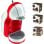 DeLonghi EDG 305 Mini Me Cafetera de Cápsulas Dolce Gusto Blanca/Roja + Cápsulas (3x16uds)
