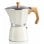 Cafeteira Italiana Haeger MOKA Pot 6 Chávenas Alumínio Baquelite Bege