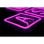Iluminación de pared LED PREYON Purple Eye Bait WASD, púrpura, USB, 420x16x285mm, acrílico