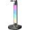 Soporte para auriculares gaming con RGB, cargador inalámbrico, hub USB (2x USB-A, 2x USB-C), aluminio