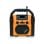 Radio de chantier FM avec Bluetooth, 30W, écran LED, IPX54, portable, 230V/6 piles LR14