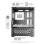 Mars Gaming MC-SE2 Caixa Micro-ATX com Vidro Temperado, Ventoinha FRGB 120mm e Câmara Dupla Branca