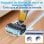 Aspirateur sans Fil Laveur JONR ED12 Pro 30min Autonettoyant Eau Chaude LED 850ml