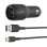 Belkin Boost Charge Dual USB 24W Autoladegerät 1 m Schwarz mit LED-Indikatoren