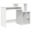 Escritorio Magali Blanco MDF Reversible 2 en 1 con Estantes, Bandeja y Mueble Auxiliar
