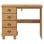 Escritorio Askim madera roble macizo, 4 cajones, acabado mate, diseño clásico, carga 50 kg