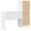 Conjunto escritorio y estantería Hedwig Max MDF 6 compartimentos 2 cajones 90 cm ancho