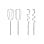 Batteur Moulinex Prep'Mix 500W Blanc avec 5 Vitesses et Turbo