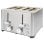 Grille-pain ProfiCook PC-TA 1252, Acier inoxydable, 4 fentes, 1260W, 40mm