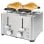 Grille-pain ProfiCook PC-TA 1252, Acier inoxydable, 4 fentes, 1260W, 40mm