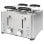 Grille-pain ProfiCook PC-TA 1252, Acier inoxydable, 4 fentes, 1260W, 40mm