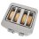 Grille-pain ProfiCook PC-TA 1252, Acier inoxydable, 4 fentes, 1260W, 40mm
