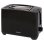 Tostapane compatto 2 fette 750W nero con funzione scongelamento e riscaldamento
