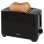 Tostapane compatto 2 fette 750W nero con funzione scongelamento e riscaldamento
