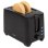 Tostapane compatto 2 fette 750W nero con funzione scongelamento e riscaldamento
