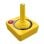 Joystick sem fios Atari CX40+ Pac-Man Edition Amarelo