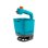 1,8 L manueller Streuer mit bis zu 4 m Streubreite, Blau Grau Orange
