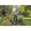 Gardena ErgoLine Teleskopspaten D-Form Griff Edelstahl 126 cm Schwarz