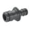 Gardena 2830-20 schwarzer Schlauchverbinder Male/Male für Maxi-Flow Profi System