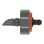 Goteador final autocompensante Gardena Micro-Drip 2 l/h, laberinto autolimpiante, cierre automático, Negro/Gris/Naranja