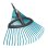 Rastrillo Gardena Combisystem 35-52cm, Plástico Ajustable, 20 Dientes, Negro/Verde