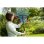 Rastrillo Gardena Combisystem 35-52cm, Plástico Ajustable, 20 Dientes, Negro/Verde
