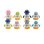 Trevi SL 3045 Analog Wecker Kinder Multicolor Batteriebetrieb AAA 100x70x110mm