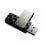 Silicon Power USB 3.2 Gen 1 128GB con diseño giratorio, negro, ultracompacto