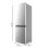 Frigorífico Bolero Combi 185cm 296L Inox DeFrost Iluminación LED Puerta Reversible