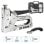Grapadora Manual FastTacker 4in1 Regulable, Incluye 8000 Piezas y Maletín