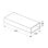 Tubo plano negro 500mm x 222mm x 89mm, aerodinámico, ignífugo, 1 pieza, Bosch HEZ9VDSM1
