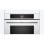 Forno elétrico Bosch CMG7241W1 Série 8 45L Branco com funções digitais e micro-ondas