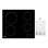 Placa de Indução Hotpoint HR631C 6200 W Negra 58 cm 4 Zonas Touch Control