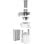Moulinex JU370110 Centrifugeuse 350W Blanche, Capacité 0,95 L, 2 Vitesses, 60 mm