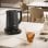 Haier HKE5A 011 schwarzer Edelstahl Wasserkocher 1,7L 2200W mit 7 Temperaturstufen