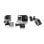 Soporte frontal y lateral para casco GoPro, adhesivo, compatible HERO7/6/5, 45g, negro