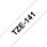 Cinta laminada Brother TZe 1,8 cm x 8 m, Negro sur transparent