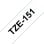 Cinta laminada 24mm - Noir sur transparent, TZe, 8m, Brother