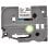 Cinta laminada 24mm - Noir sur transparent, TZe, 8m, Brother