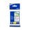 Cinta laminada TZe 6mm negro sobre blanco resistente exterior interior compatible Brother