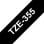 Fita de Impressora Brother TZE-355 24 mm Branco sobre Preto Laminada Resistente