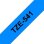 Cinta laminée 18mm Noir sur Bleu, TZe, Compatible Brother, 8m