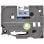 Cinta laminée 18mm Noir sur Bleu, TZe, Compatible Brother, 8m